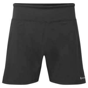 Black Montane Slipstream 5" Trail Running Men's Shorts | HMI3872CB