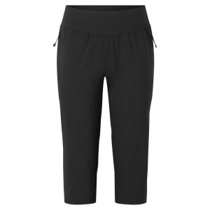 Black Montane Tucana Lite Stretch Capri 3/4 Women's Leggings | FAX5516PS