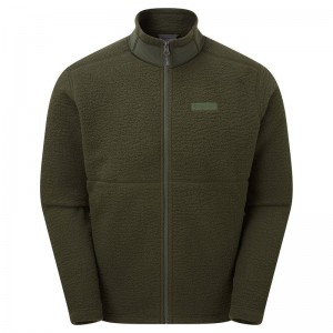 Dark Green Montane Chonos Men's Fleece Jackets | YNB8442JA