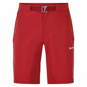 Dark Red Montane Dynamic Lite Men's Shorts | TCK4955NU