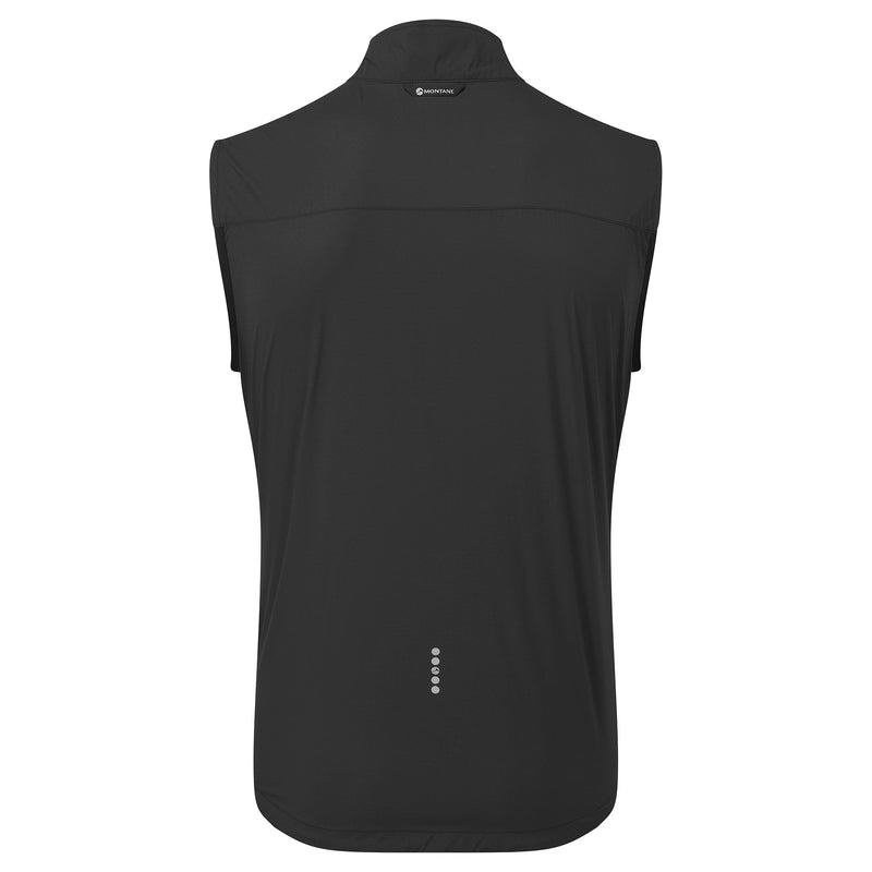 Black Montane Featherlite Windproof Men's Vest | TXN796ZT