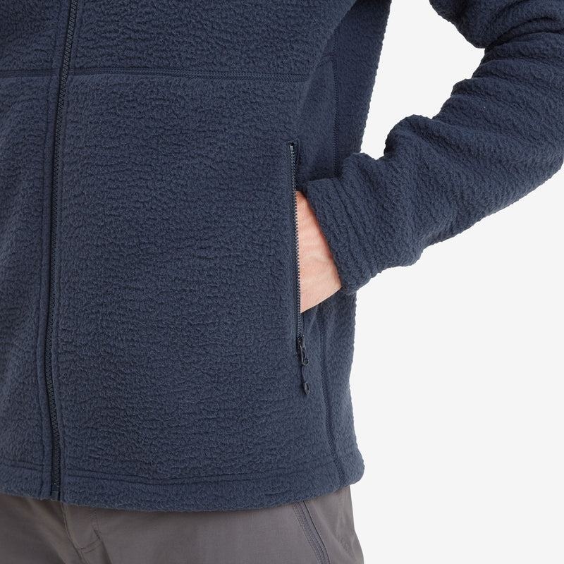 Dark Blue Montane Chonos Men's Fleece Jackets | OQL3371CN