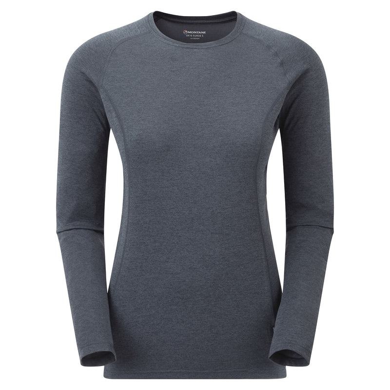 Dark Blue Montane Dart Long Sleeve Women\'s T Shirts | NVO3145GC