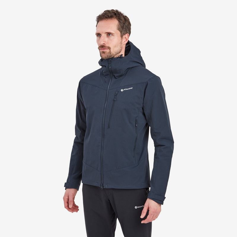 Dark Blue Montane Dyno LT Men's Softshell Jackets | SAD1538AT
