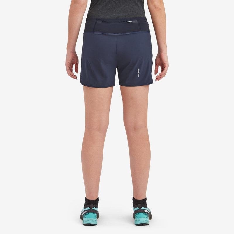 Dark Blue Montane Slipstream Twin Skin Trail Running Women's Shorts | CIZ3337KZ