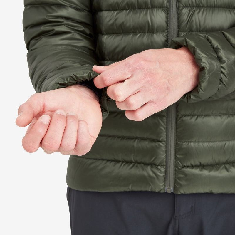 Dark Green Montane Anti-Freeze Men's Down Jackets | QHP4116KA