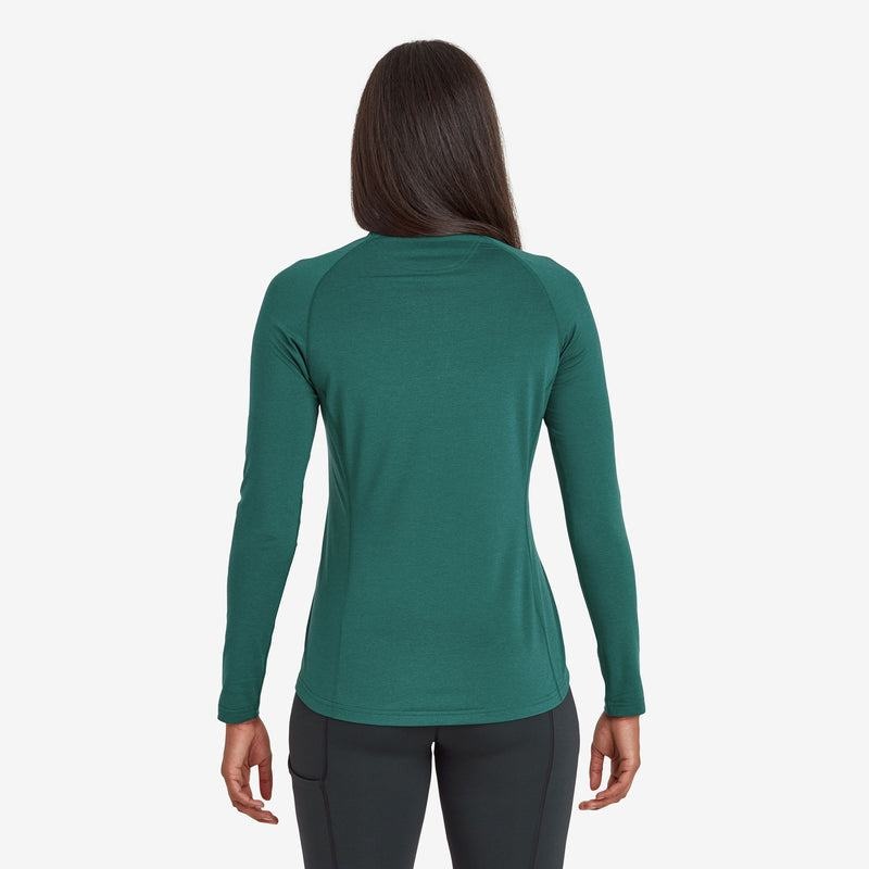 Dark Green Montane Dart Thermo Zip Neck Women's T Shirts | CCK8865MS