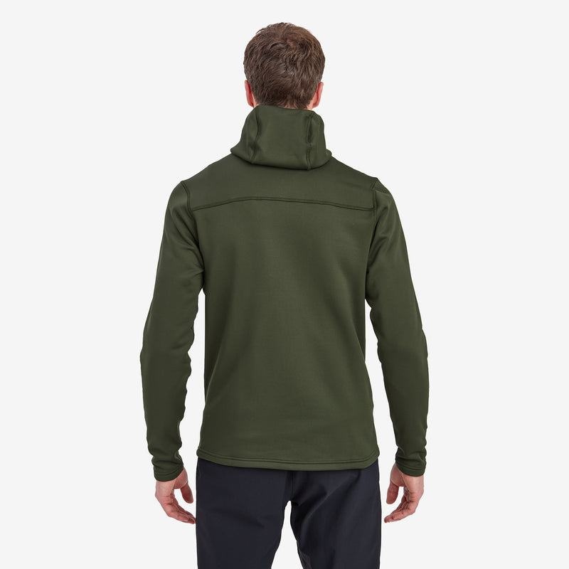Dark Green Montane Fury XT Hooded Men's Fleece Jackets | XWT5438IZ
