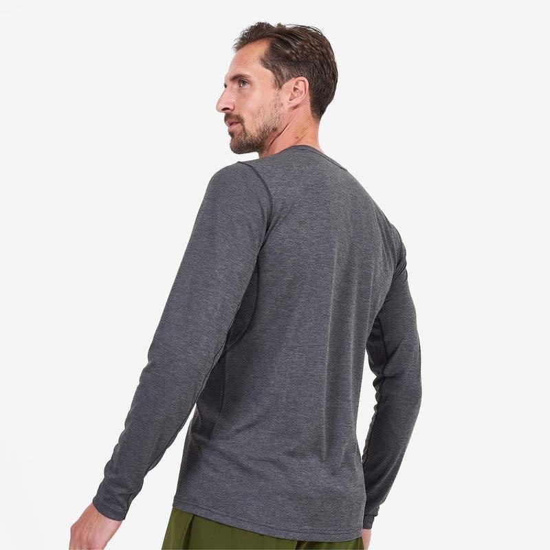 Dark Grey Montane Dart Long Sleeve Men's T Shirts | NCU4759CS