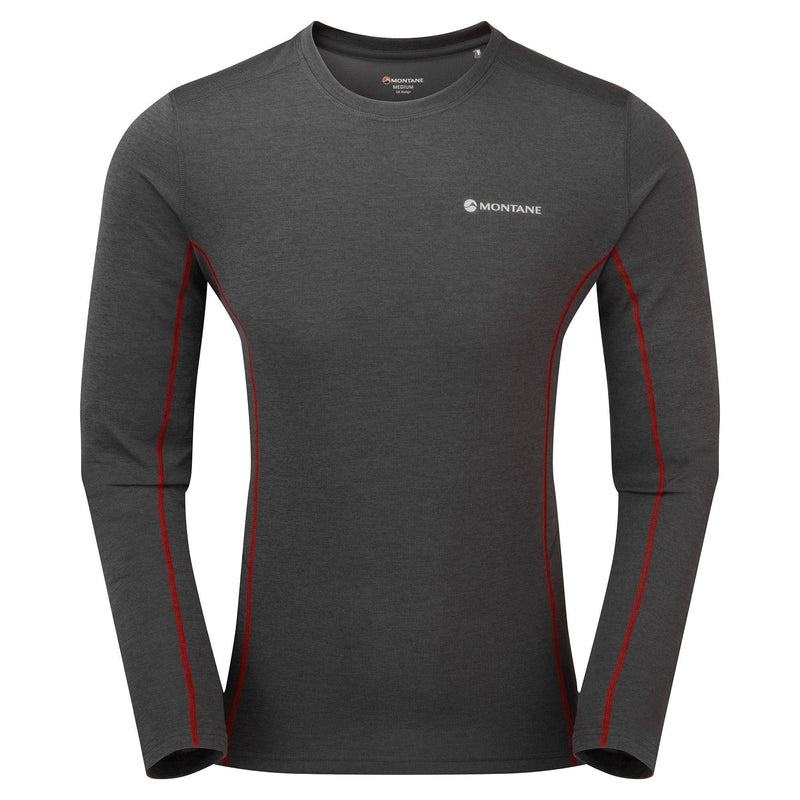 Dark Grey Montane Dart Long Sleeve Men\'s T Shirts | NCU4759CS