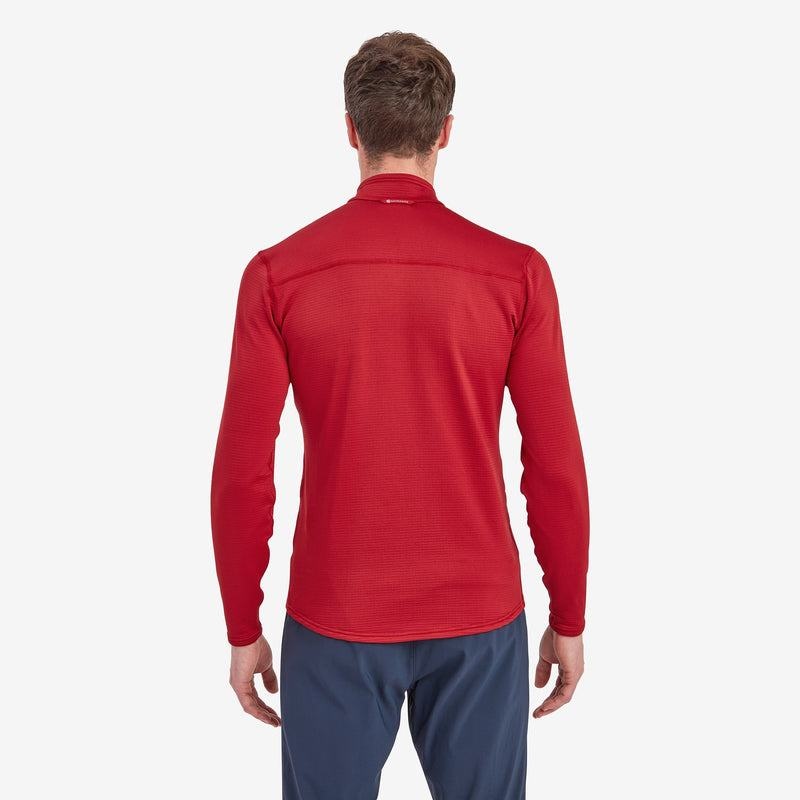 Dark Red Montane Protium Lite Pull On Men's Fleece | RXR7376YX