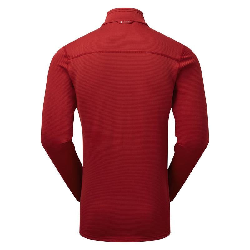 Dark Red Montane Protium Lite Pull On Men's Fleece | RXR7376YX