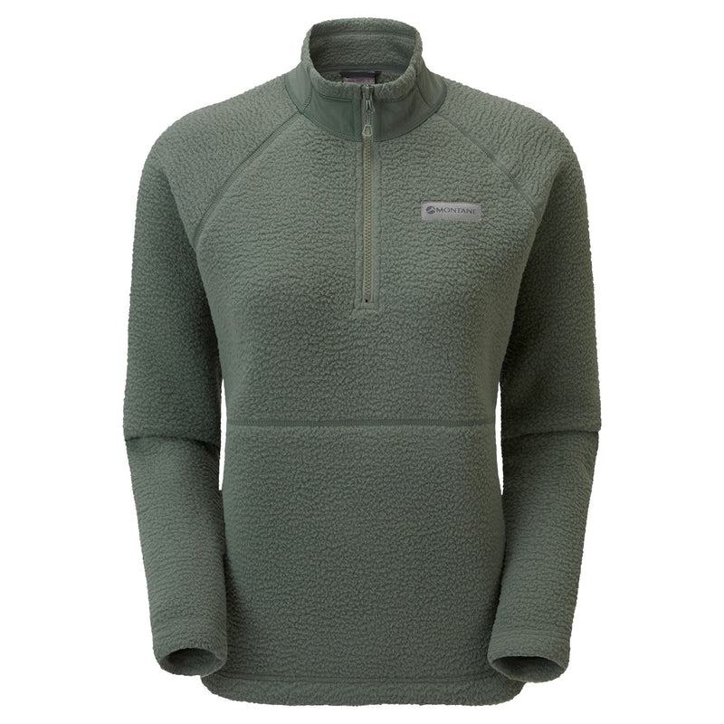 Grey Green Montane Chonos Smock Pull On Women\'s Fleece | XUO4112BL