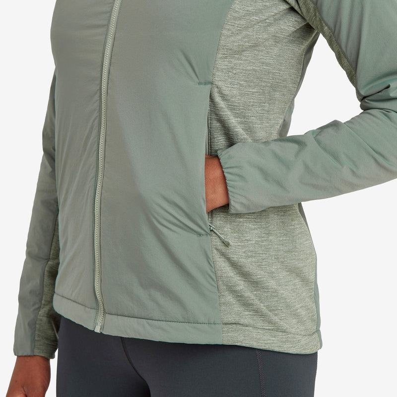 Grey Green Montane Fireball Lite Hooded Women's Insulated Jackets | XEA9246SC