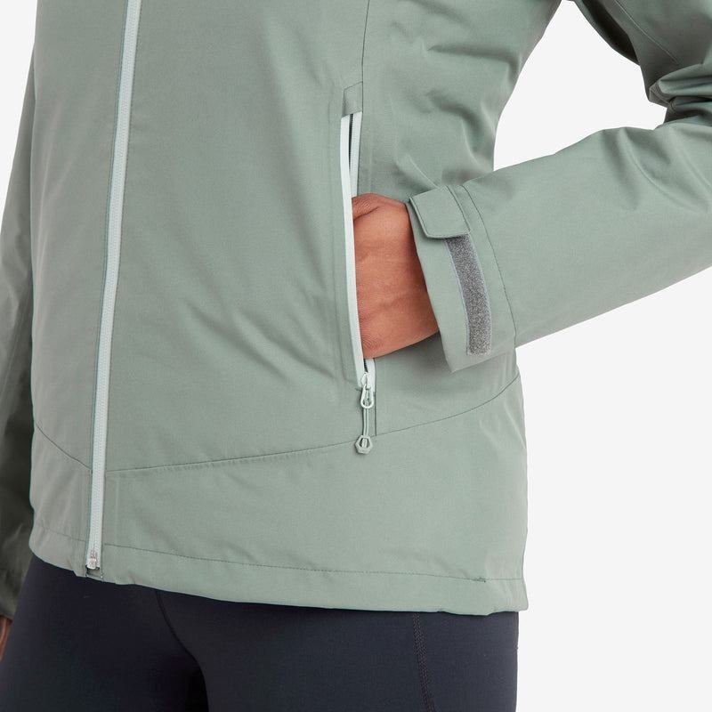 Grey Green Montane Spirit Women's Waterproof Jackets | RPC9474IJ