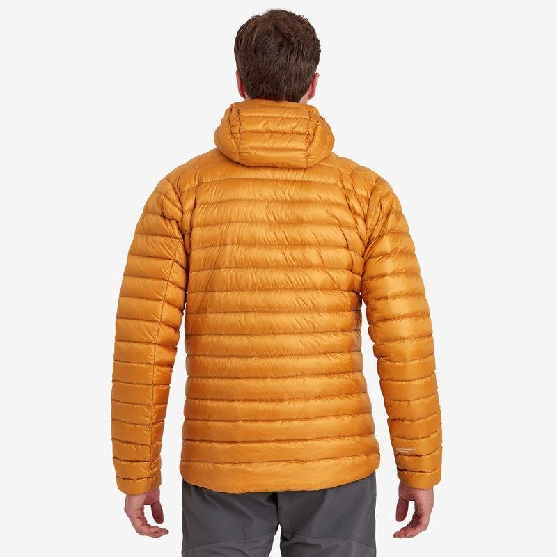 Orange Montane Anti-Freeze Hooded Men's Down Jackets | UST125SL