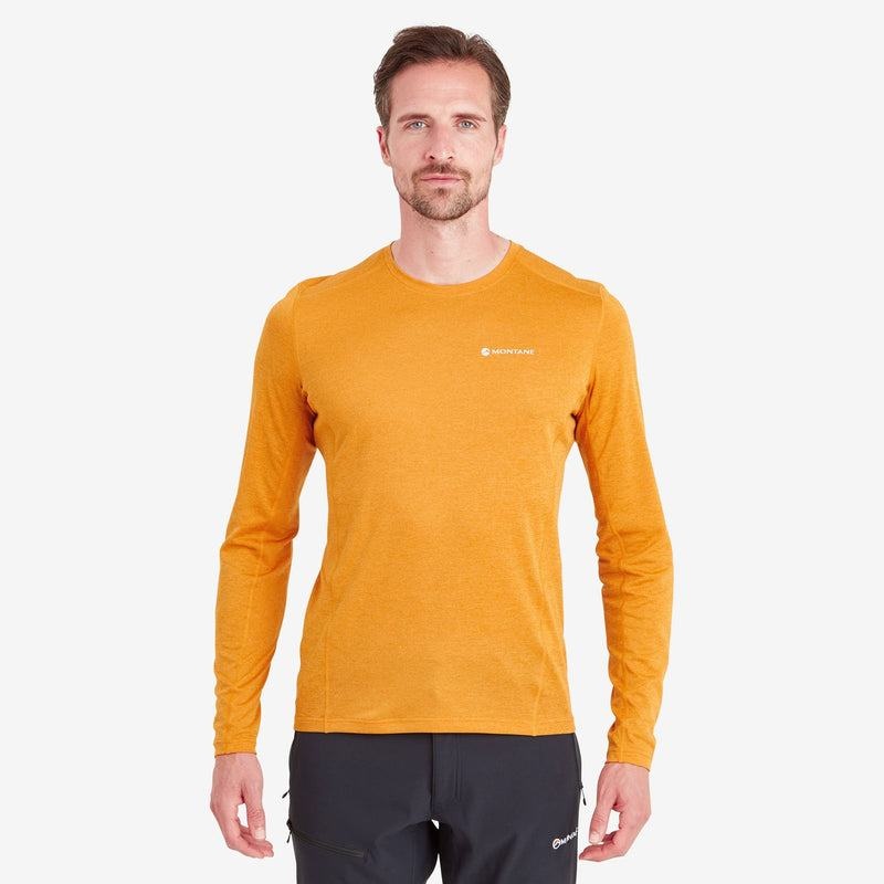 Orange Montane Dart Long Sleeve Men's T Shirts | LXS8766RO