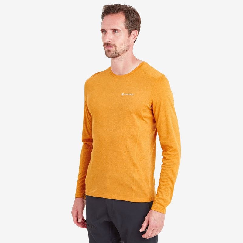 Orange Montane Dart Long Sleeve Men's T Shirts | LXS8766RO