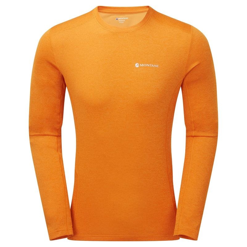 Orange Montane Dart Long Sleeve Men\'s T Shirts | LXS8766RO