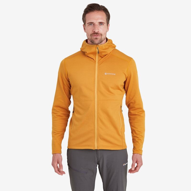 Orange Montane Protium Hooded Men's Fleece Jackets | LBJ1435TG