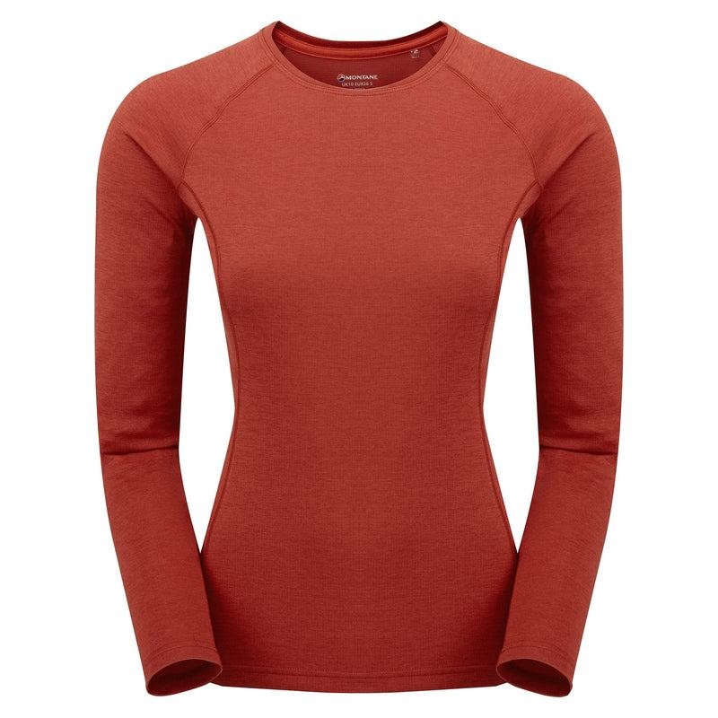 Orange Red Montane Dart Long Sleeve Women\'s T Shirts | GCM3518WX